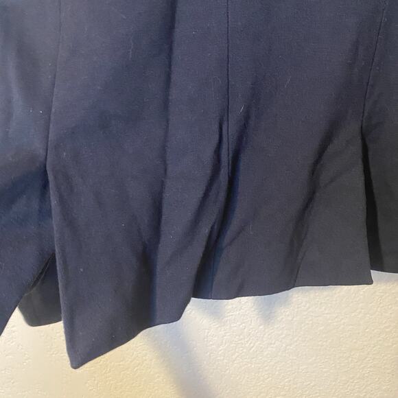 Theory Womens Black Open Front Casual Blazer Jacket Lined Size 4 Classic - Picture 6 of 7